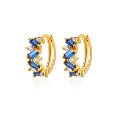 Skanto | Scattered Diamond Hoop Earrings