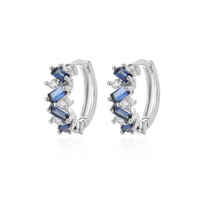 Skanto | Scattered Diamond Hoop Earrings