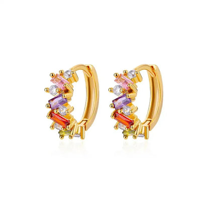 Skanto | Scattered Diamond Hoop Earrings