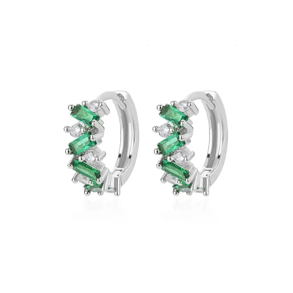 Skanto | Scattered Diamond Hoop Earrings