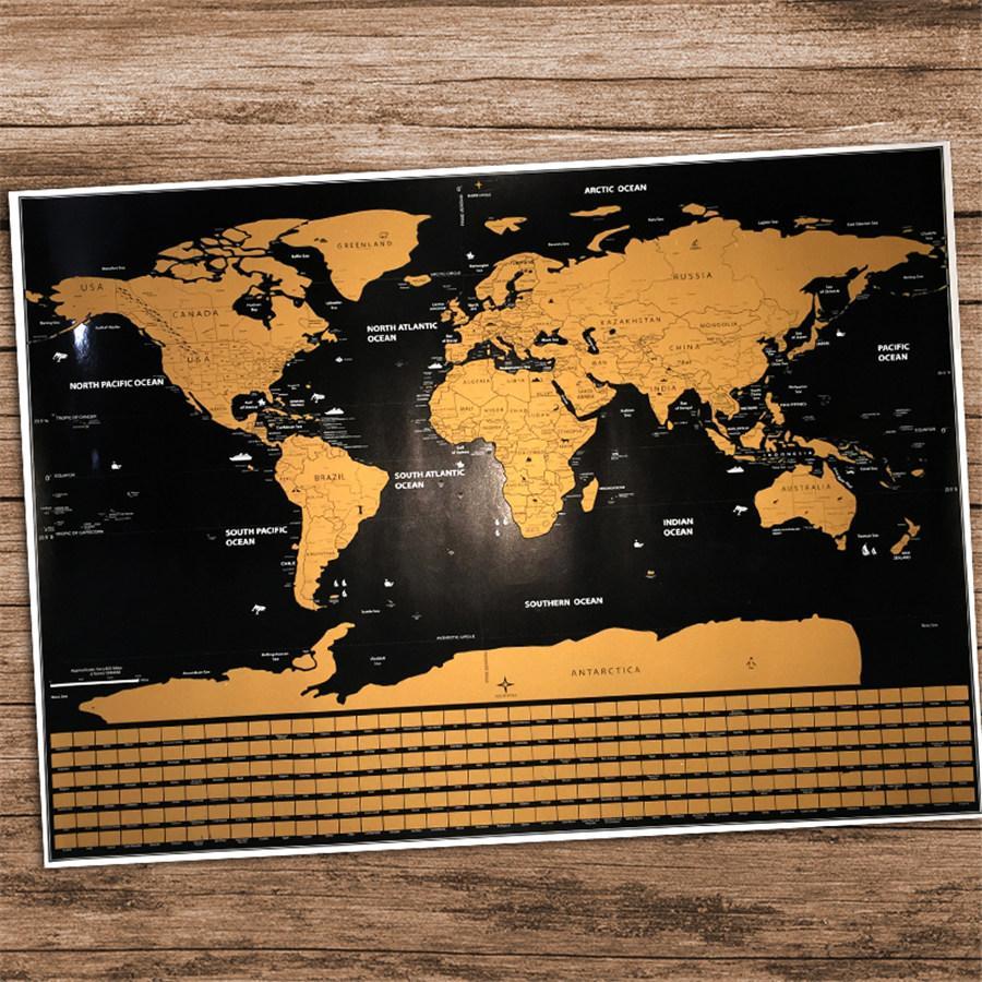 Scratch Off World Map Poster | Bowlift