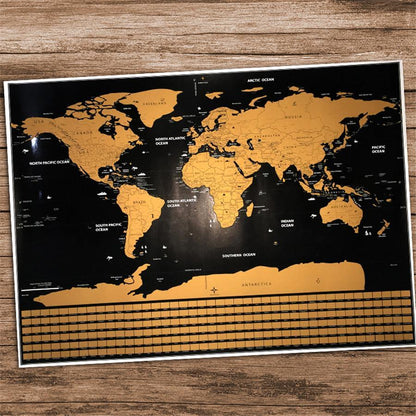 Scratch Off World Map Poster | Bowlift