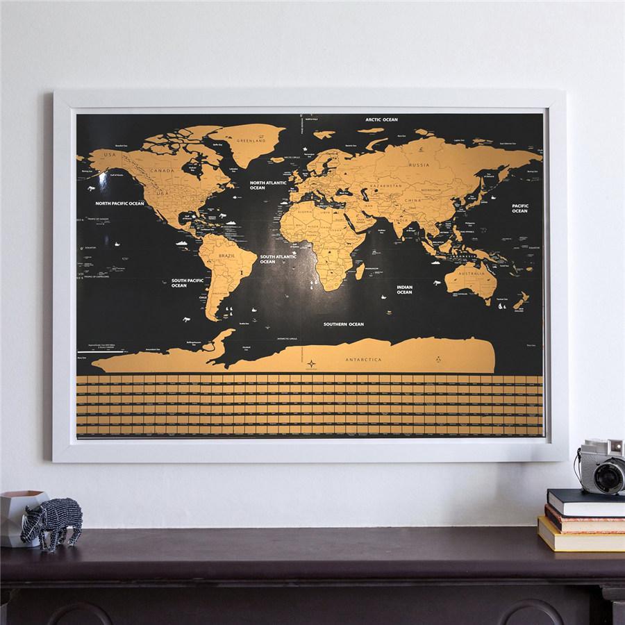 Scratch Off World Map Poster | Bowlift