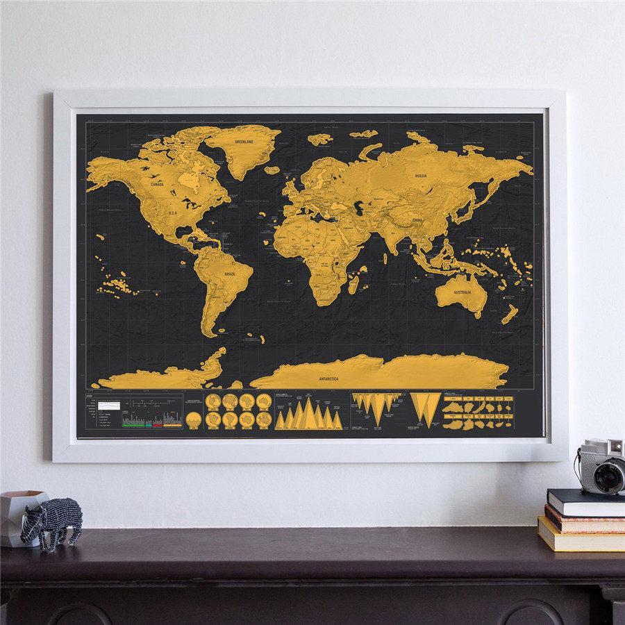 Scratch Off World Map Poster | Bowlift