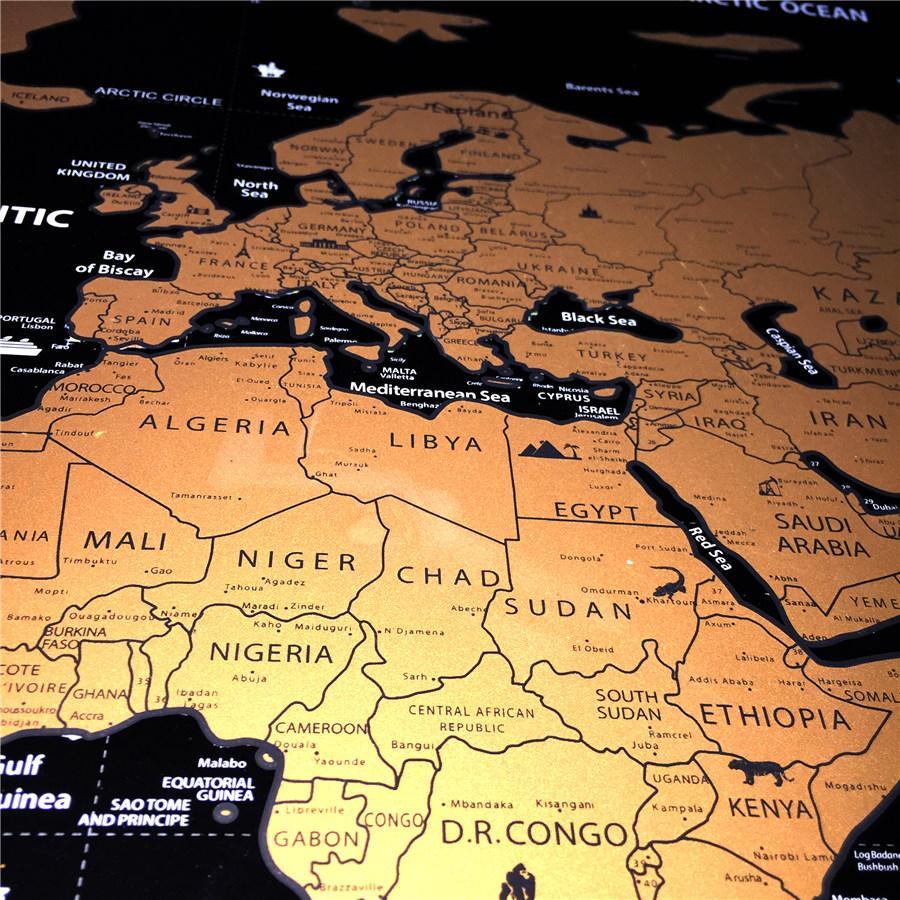 Scratch Off World Map Poster | Bowlift