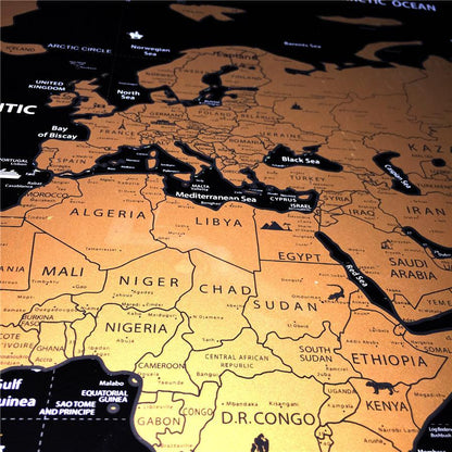 Scratch Off World Map Poster | Bowlift
