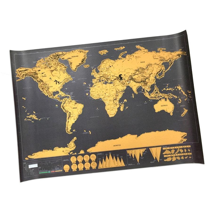 Scratch Off World Map Poster | Bowlift