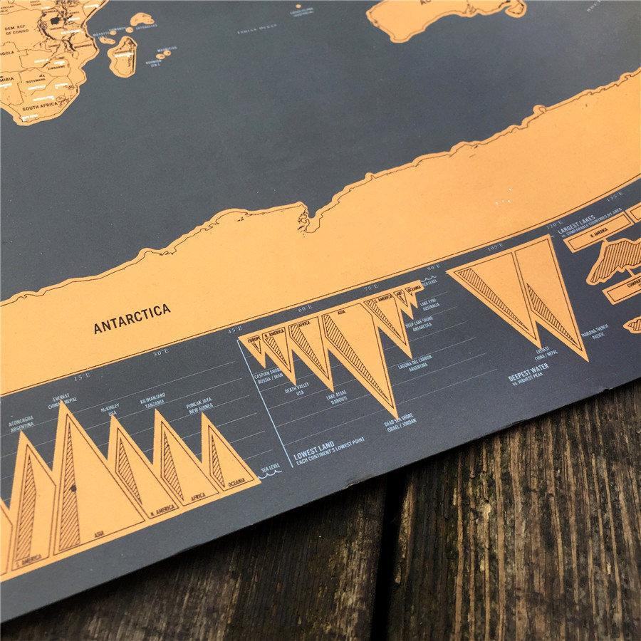Scratch Off World Map Poster | Bowlift
