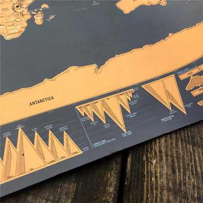 Scratch Off World Map Poster | Bowlift