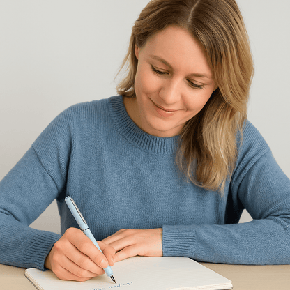 Skanto | Scriptura Luxe Retractable Fountain Pen | Elegant Fountain Pen with Smooth Ink Flow and Timeless Design