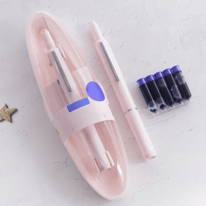 Skanto | Scriptura Luxe Retractable Fountain Pen | Elegant Fountain Pen with Smooth Ink Flow and Timeless Design