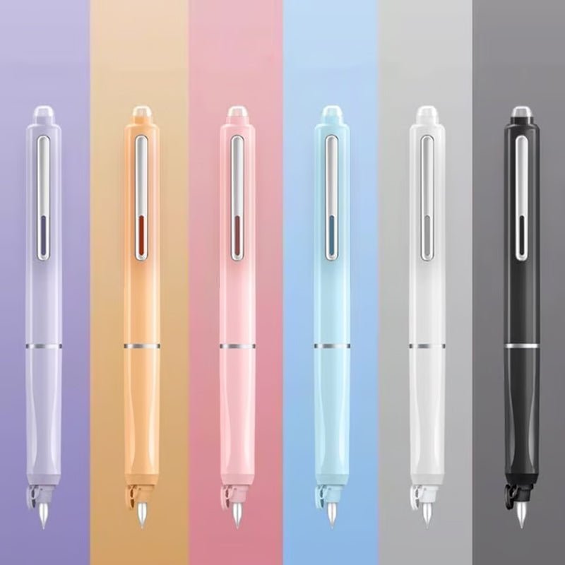 Skanto | Scriptura Luxe Retractable Fountain Pen | Elegant Fountain Pen with Smooth Ink Flow and Timeless Design
