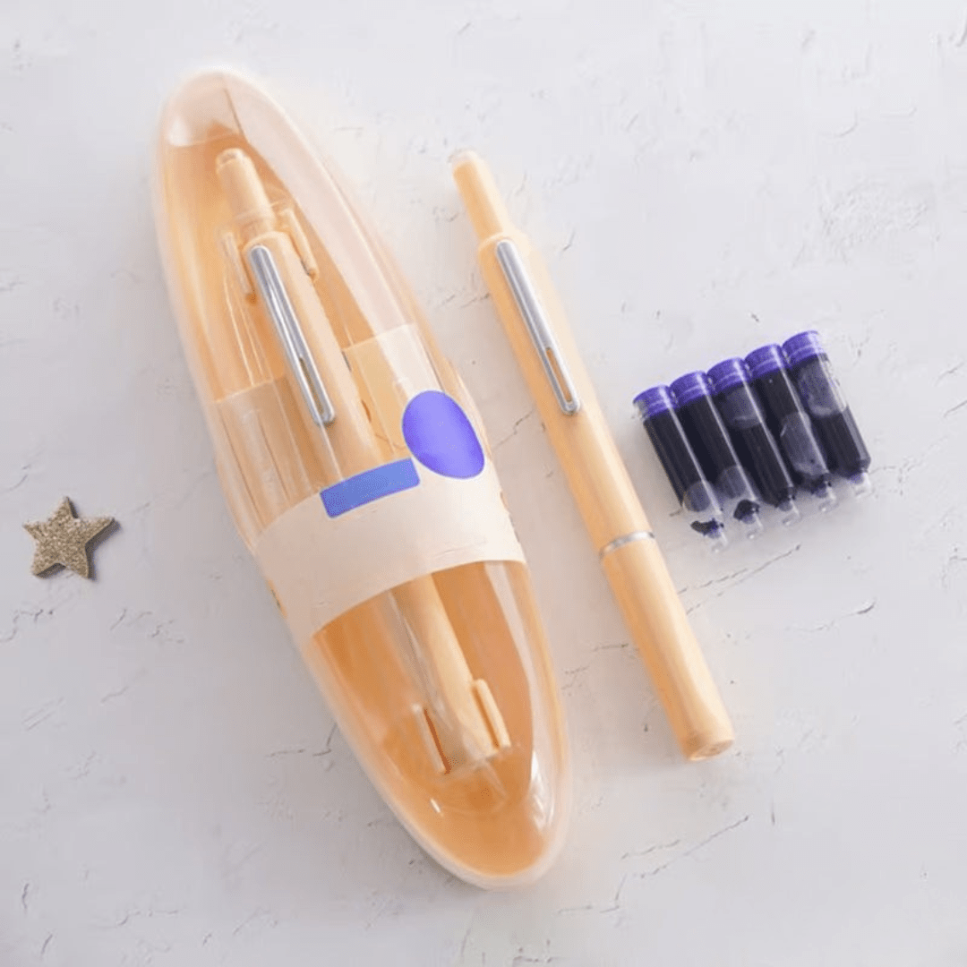 Skanto | Scriptura Luxe Retractable Fountain Pen | Elegant Fountain Pen with Smooth Ink Flow and Timeless Design