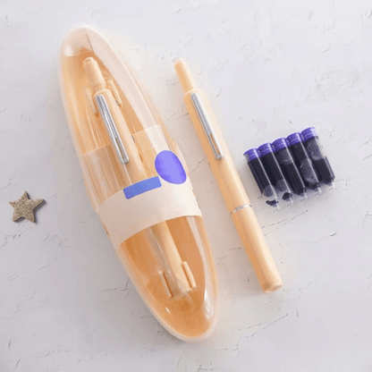 Skanto | Scriptura Luxe Retractable Fountain Pen | Elegant Fountain Pen with Smooth Ink Flow and Timeless Design