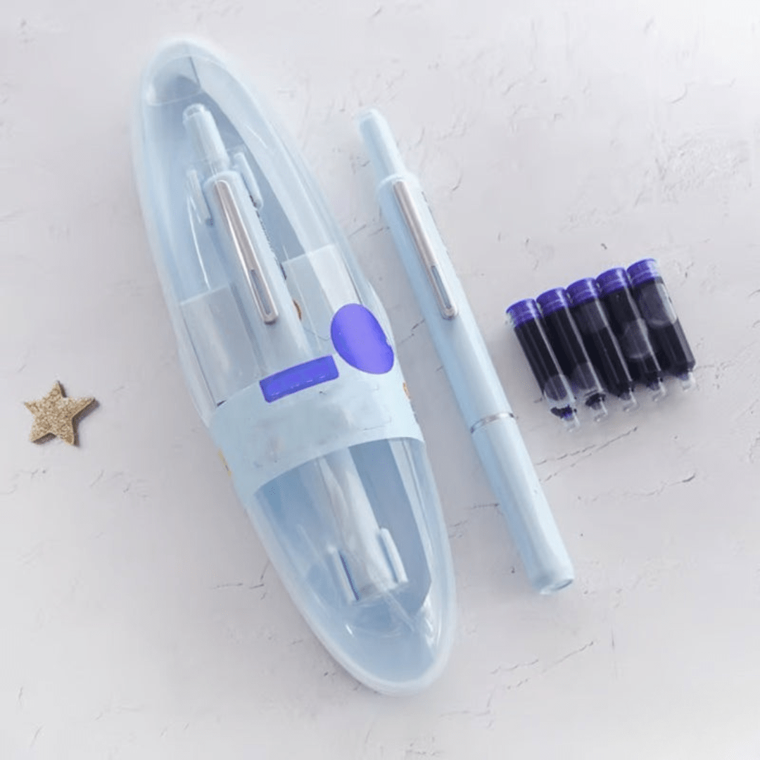 Skanto | Scriptura Luxe Retractable Fountain Pen | Elegant Fountain Pen with Smooth Ink Flow and Timeless Design