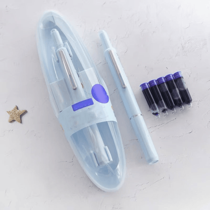 Skanto | Scriptura Luxe Retractable Fountain Pen | Elegant Fountain Pen with Smooth Ink Flow and Timeless Design