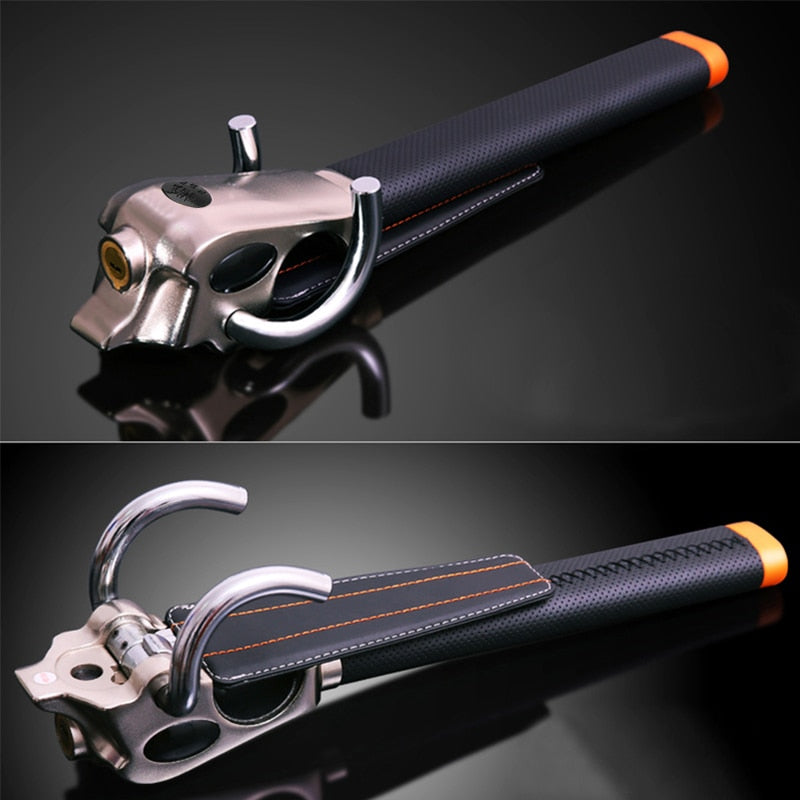 Adjustable Car Steering Wheel Lock with Three-Direction Mechanism and 3 Keys