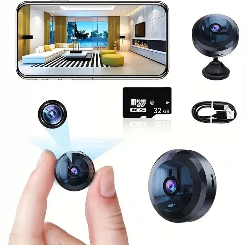 Skanto | OPTIGUARD – Magnetic Mini WiFi Camera 1080P HD with Night Vision & Motion Detection