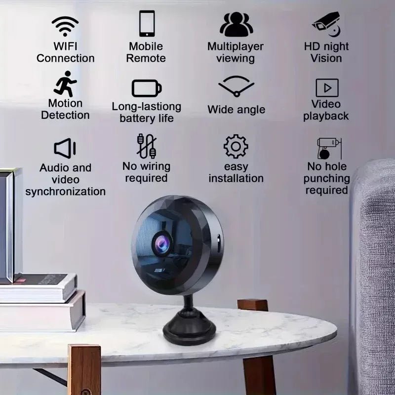 Kalsten | OPTIGUARD – Magnetic Mini WiFi Camera 1080P HD with Night Vision & Motion Detection