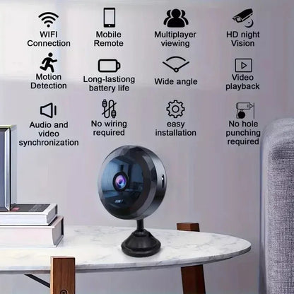 Skanto | OPTIGUARD – Magnetic Mini WiFi Camera 1080P HD with Night Vision & Motion Detection