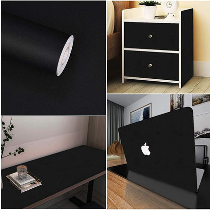 Self-adhesive Film Black Thickened Kitchen Cabinet Sticker Matt | Bowlift