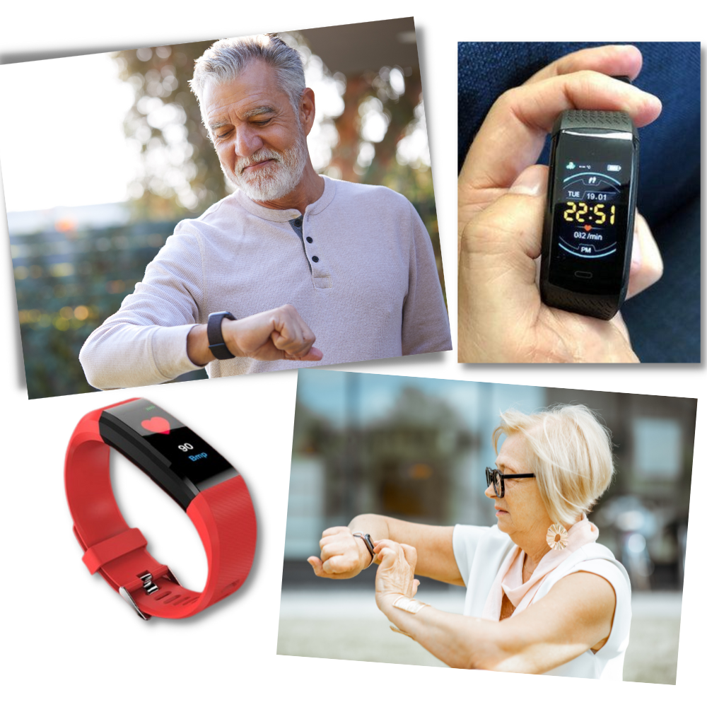 VitaWatch | Senior Smartwatch with Health Monitor and Large LED Screen | Brehn