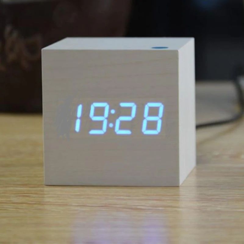 Skanto | Cube Digital Desk Clock Modern Interior Decor