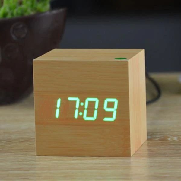 Skanto | Cube Digital Desk Clock Modern Interior Decor