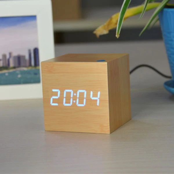 Skanto | Cube Digital Desk Clock Modern Interior Decor