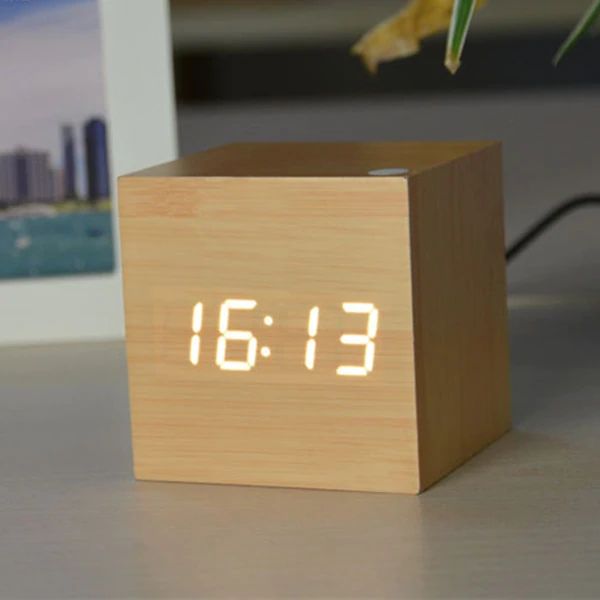 Skanto | Cube Digital Desk Clock Modern Interior Decor