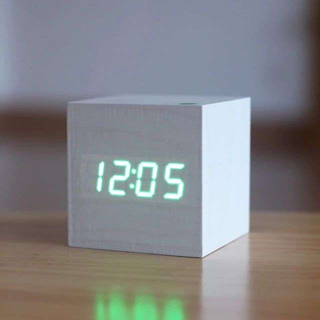 Skanto | Cube Digital Desk Clock Modern Interior Decor