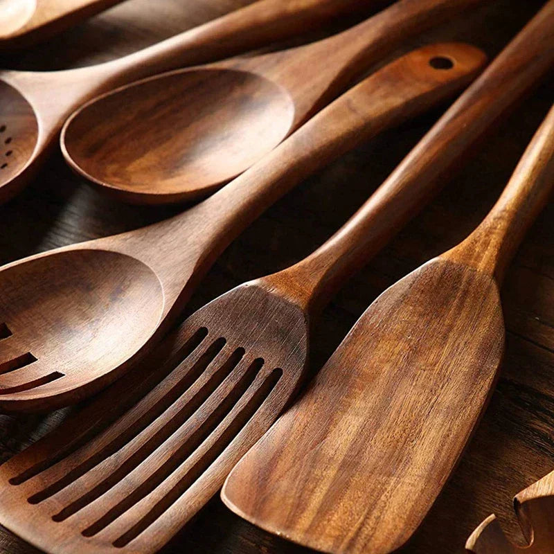 Skanto | Ecochef – Teak Kitchen Utensil Set