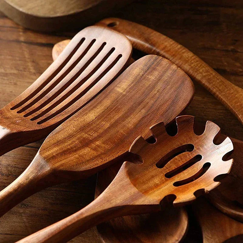 Skanto | EcoChef – Teak Kitchen Utensil Set