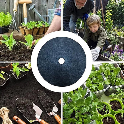 BowLift | Weed fleece tree disk – Breathable root protection mat for garden and plants