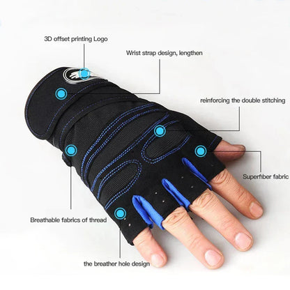 BowLift | Shock-resistant and Supportive Gym Gloves - FitFlex