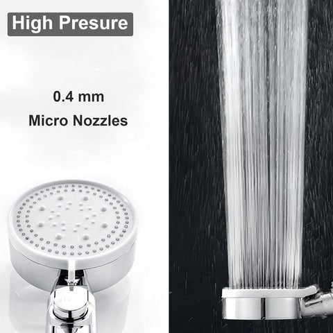 Skanto | 5-Mode Low-Pressure Shower Head | Easy Water Control Stop Button
