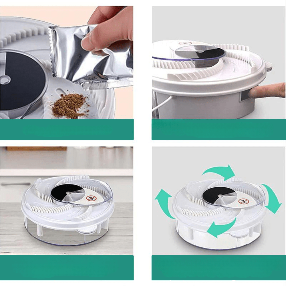 BowLift | SILENT FLY trap – Indoor & Outdoor Fruit Fly Catcher with Silent Operation