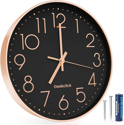 Skanto | Silent Quartz Wall Clock with 3D Numbers