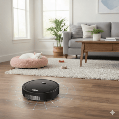 Skanto | SILENTDUST – Smart Robot Vacuum with Ultra-Quiet Cleaning and HEPA Filtration