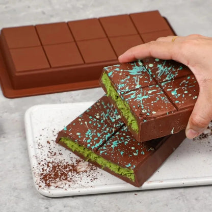Silicone Chocolate Bar Mold Break-Apart Rectangle Mold Wax Melt Molder | Bowlift