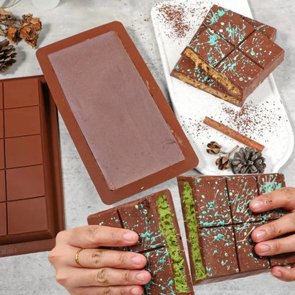 Silicone Chocolate Bar Mold Break-Apart Rectangle Mold Wax Melt Molder | Bowlift