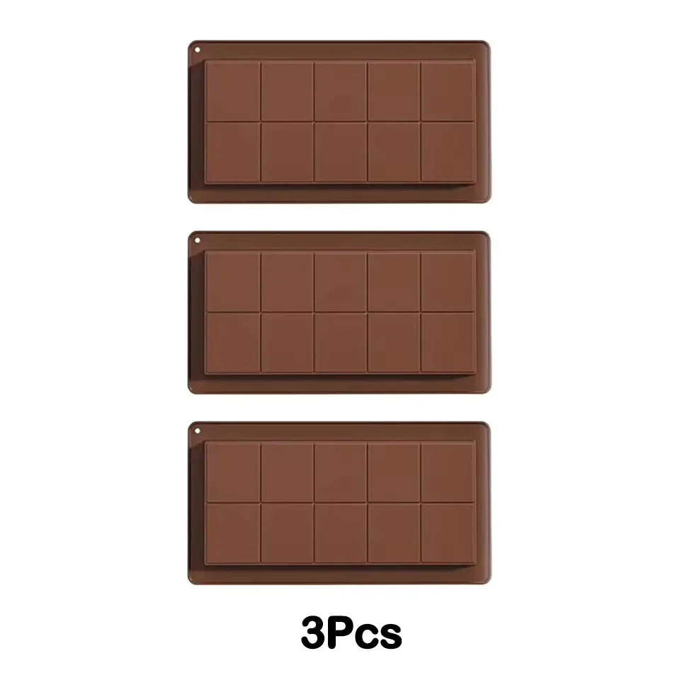 Silicone Chocolate Bar Mold Break-Apart Rectangle Mold Wax Melt Molder | Bowlift