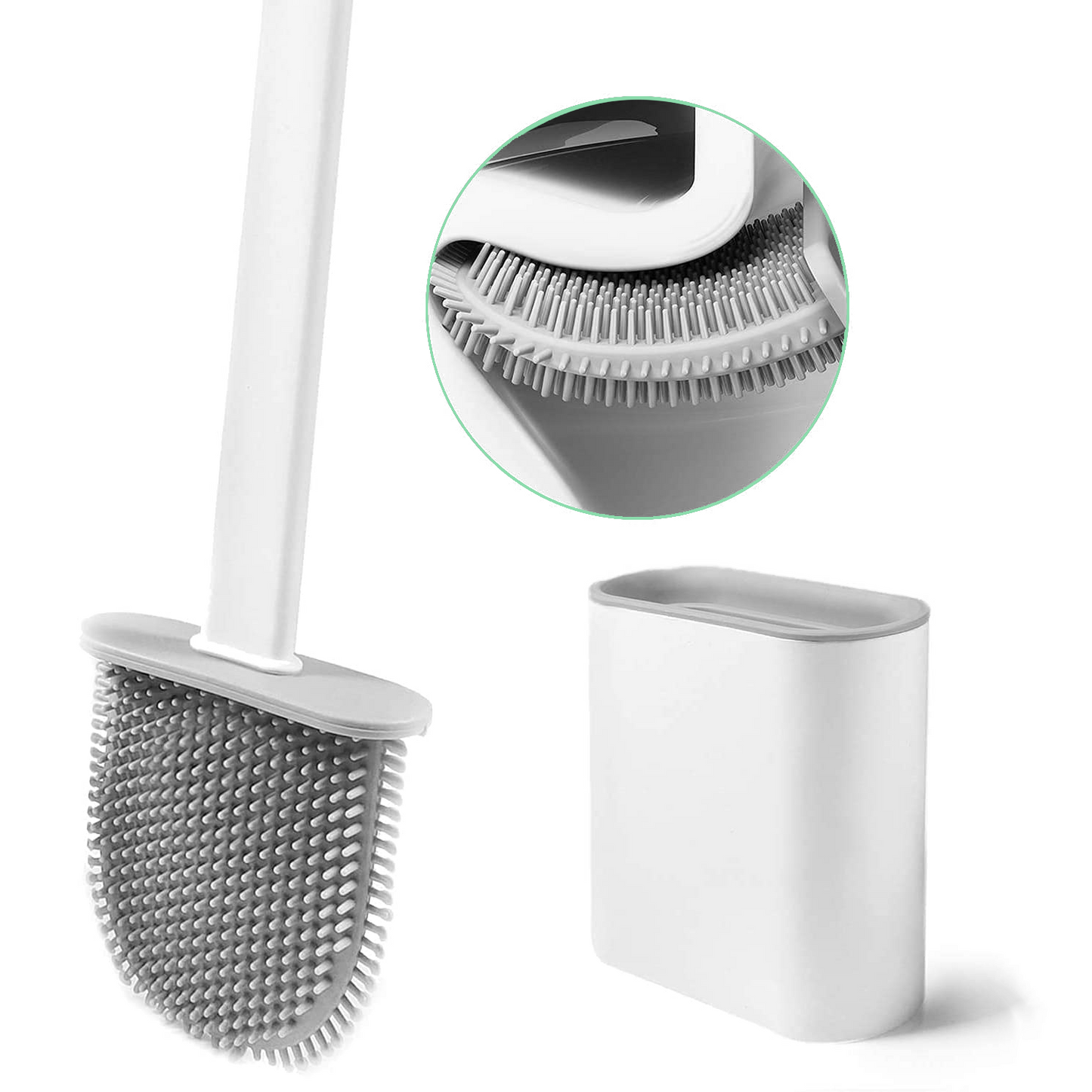 Silicone toilet brush