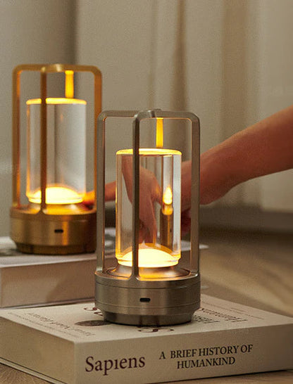 Skanto | Warm LED Wireless Table Lamp – Battery-Powered Nordic Design - LED with Touch Control, Suitable for Bedroom, Home, Outdoor - Ideal Night Light