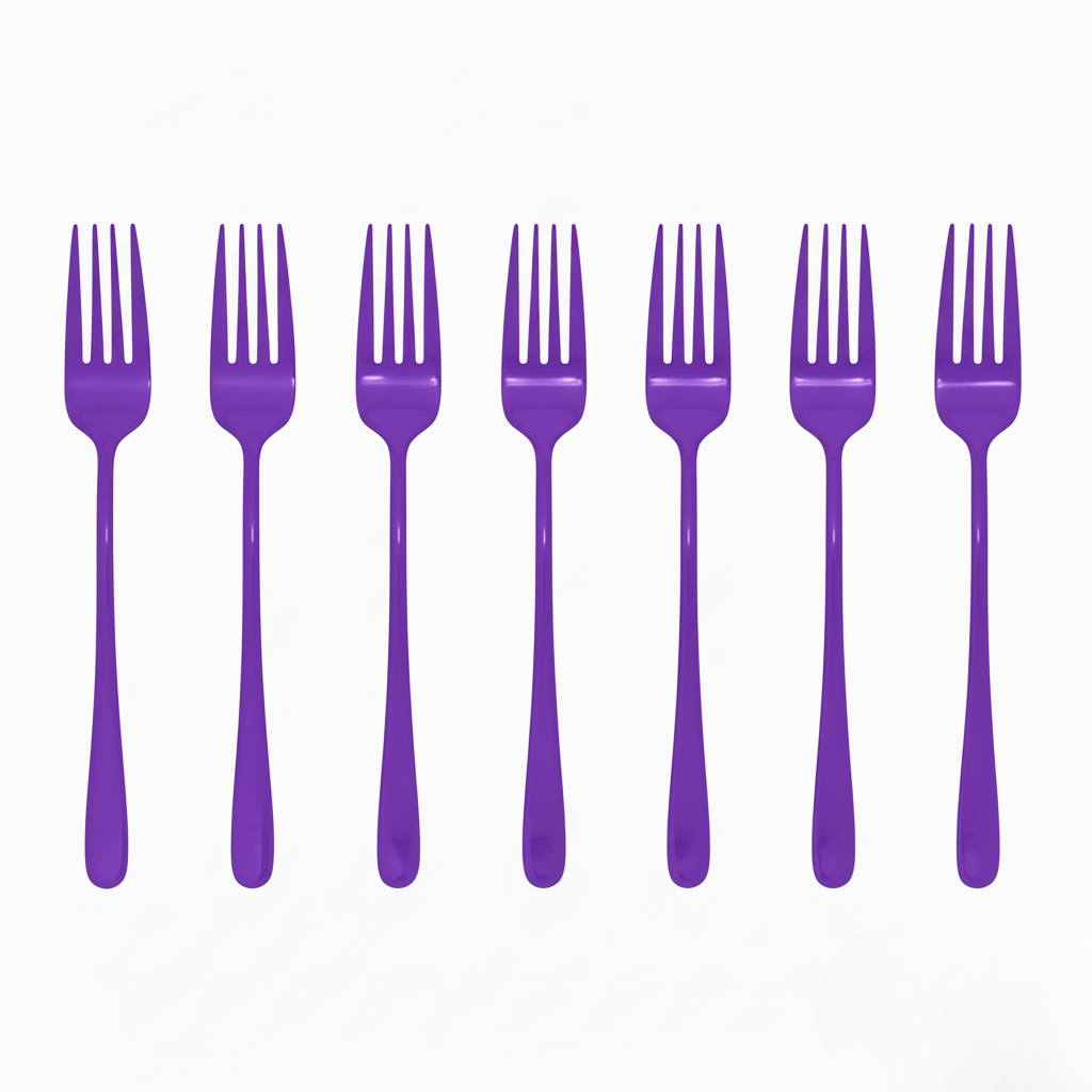 BowLift | Silvéra – Elegant Dining Fork, Durable Plated Stainless Steel Utensil