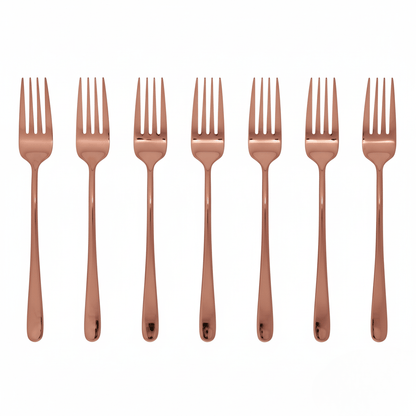 BowLift | Silvéra – Elegant Dining Fork, Durable Plated Stainless Steel Utensil