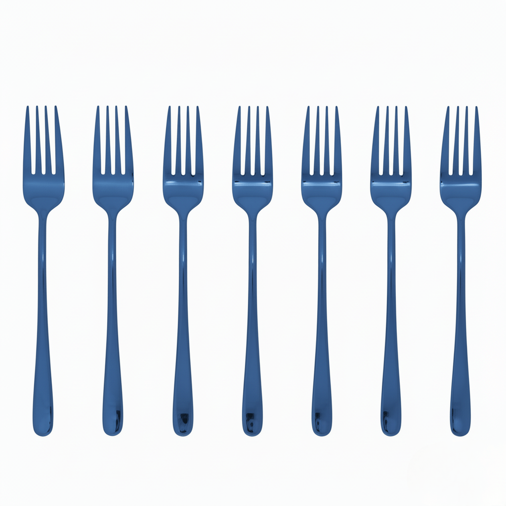BowLift | Silvéra – Elegant Dining Fork, Durable Plated Stainless Steel Utensil