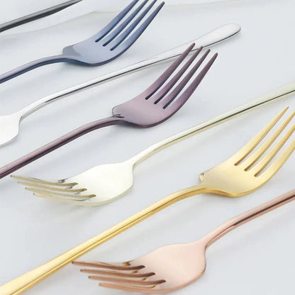 BowLift | Silvéra – Elegant Dining Fork, Durable Plated Stainless Steel Utensil