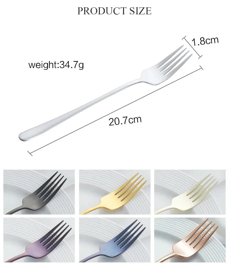 BowLift | Silvéra – Elegant Dining Fork, Durable Plated Stainless Steel Utensil