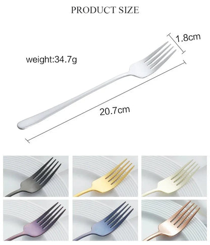 BowLift | Silvéra – Elegant Dining Fork, Durable Plated Stainless Steel Utensil